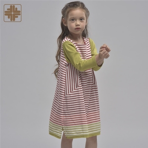 Vestidos de Algodón Estampado para Niñas, Fabricación ODM en Taiwán, Ecológicos, Transpirables, Manga Larga, Hasta la Rodilla - Product Image 4