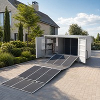 Sistema de Almacenamiento de Energía Solar Fuera de la Red IP65 MPPT LiFePO4, Batería de Contenedor con Refrigeración Líquida de 100KW 215KWh