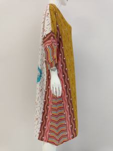 เสื้อคลุมแขน3/4สวมใส่สบายชุดคลุมยาวถึงเข่าพร้อมชุดนอนฤดูร้อนเนื้อนุ่มที่มีความยืดหยุ่นสำหรับใช้ในชีวิตประจำวัน - Product Image 3