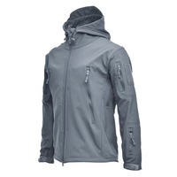 Veste Softshell Imperméable et Coupe-Vent pour Homme, Doublée Polaire, Légère, Chaude, pour la Randonnée et la Chasse