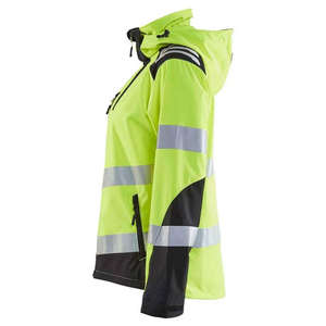 Chaqueta reflectante de seguridad de alta visibilidad Logotipo personalizado Ropa de trabajo al aire libre Chaquetas de hombre a prueba de viento de concha suave - Product Image 2