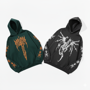 Sweat à capuche décontracté pour homme en coton 100% avec imprimé de dessin animé de dragon, style streetwear classique, effet délavé - Product Image 3