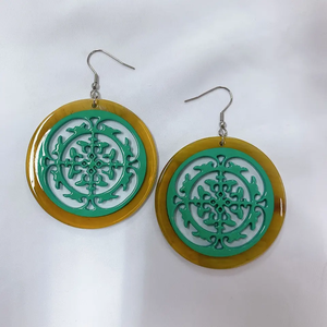 Pendientes colgantes de oro de cuerno de búfalo hechos a mano, estilo colgante bonito, gran oferta para un estilo de vida saludable, Pendientes colgantes de moda - Product Image 2