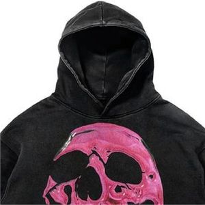 Sweat à capuche zippé en coton 100% à coupe régulière, avec logo personnalisé OEM, broderie usée, patchs, impression sérigraphique, effet usé - Product Image 3