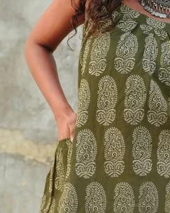 Vestido Floral con estampado de algodón con bloque de mano indio, ropa de fiesta de verano para mujer, estilo bohemio, regalo de novia personalizado, vestido dulce en oferta - Product Image 2