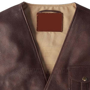 Chaleco de Cuero para Hombre, Transpirable, Abrigado para Invierno, Servicio OEM, Diseño Personalizable, Precio Razonable - Product Image 2