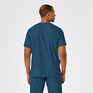 Alta calidad elástico masculino enfermería Scrub médico Scrubs Tops médico uniforme para hombres - Product Image 5