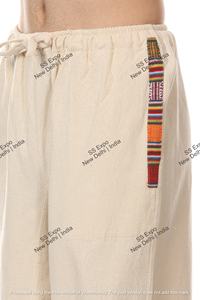 Men's Free Size Eco-Friendly Yoga <b>Aladdin</b> <b>Pants</b> High Tribal Nepali Hippy Boho Casual Canvas Lightweight Free Size Tribal Nepali - Product Image 6