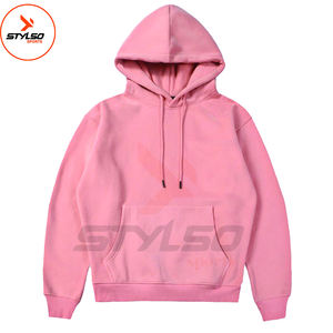 Vente en gros de sweat-shirt surdimensionné pour hommes pull à capuche style de rue personnalisé crochet blanc couleur unie vêtements d'extérieur d'hiver nouveau lot - Product Image 2