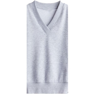 เสื้อสเวตเชิ้ตผู้หญิงแบบคอกลม แขนยาว ผ้าถักนิตติ้งเนื้อฟลีซ ระบายอากาศได้ดี ปักลายและลายนูน  แบบเรียบง่าย เป็นมิตรกับสิ่งแวดล้อม สำหรับฤดูหนาว - Product Image 3