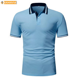 Polo bordado de punto de algodón para hombre, ajuste regular, transpirable, informal y semi formal, OEM ODM, disponible a bajo precio - Product Image 2