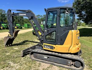 <b>Top</b> Condition John Deere 50G Mini Excavator for Sale 5 Ton Diesel Engine Zero Tail <b>Swing</b> Compact Rubber Track Machine - Product Image 6