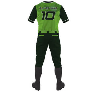 Uniformes de baseball unis en polyester de style tendance pour garçons uniformes de baseball à coutures de meilleure qualité ensembles de maillots de baseball et de shorts - Product Image 3