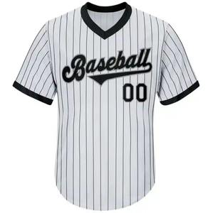 Maillot de baseball personnalisé vêtements d'équipe pour hommes vêtements de sport boutonnés respirants uniforme à séchage rapide OEM ODM fournisseur de gros léger - Product Image 2