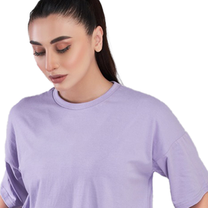 Premium 100% algodón Jersey camiseta logotipo personalizado alta calidad cuello de gran tamaño hombro caído-260 gramos tela hombres mujeres estilos - Product Image 4