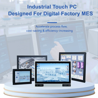 Panel PC Táctil Industrial de 15.6 Pulgadas, Pantalla Táctil Capacitiva, Monitor Industrial de Montaje en Panel, Táctil de 10 Puntos, HMI RK3399 1920x1080