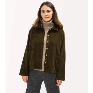 2025 rue mode velours côtelé manteaux pour dames filles sur mesure vente chaude à la mode vestes fourrure doublure tourner coton imprimé - Product Image 6