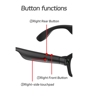 Lunettes intelligentes Aimbe G1 1080P avec assistant IA, charge magnétique, navigation AR, monture métallique, étanches IPX4 - Product Image 2