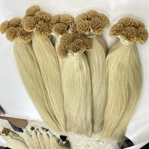 100% Remy Extensions de Cheveux Humains Blonde Naturel Trame Droite Kératine Haute Qualité Cheveux Chinois - Product Image 2