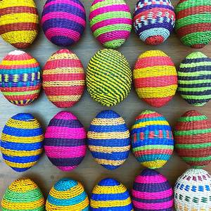 ไข่อีสเตอร์ที่ทำจากหญ้าทะเลธรรมชาติไข่ตกแต่ง Boho ปลอดภัยและเป็นมิตรกับสิ่งแวดล้อมงานหัตถกรรมเวียดนาม - Product Image 6