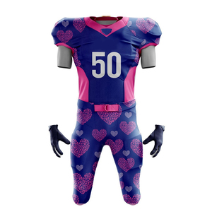 Venta caliente Pakistán hecho diseño personalizado fútbol americano Jersey poliéster hecho fútbol americano Tops - Product Image 2