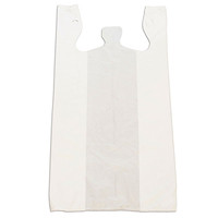 Sac fourre-tout personnalisé en LDPE bioplastique écologique, sans coloration, pour supermarché, avec découpe en W, pour T-shirt, gilet, sac de courses, taille personnalisée, pour entreprise