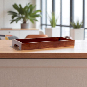 Ensemble de plateaux en bois rectangle de qualité supérieure pour servir du thé, du petit-déjeuner et des repas avec une finition lisse pour les repas en provenance d'Inde - Product Image 5