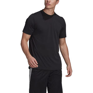 T-shirts pour hommes à col rond, coton de haute qualité, fibre de bambou, respirant, formel, surdimensionné, manches courtes, fitness, motif uni, fabriqué - Product Image 6