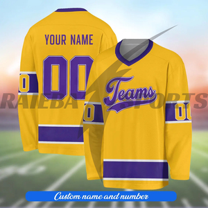 Ensemble d'uniformes de hockey sur glace de qualité supérieure, respirants, anti-humidité, antibactériens, 100 % polyester, vente en gros d'usine, personnalisables - Product Image 4