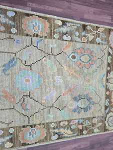 Alfombra Oriental Oushak Runner de alta calidad, alfombra antigua 8x11 hecha a mano de melocotón, alfombra decorativa de lujo para el hogar, juego de alfombras para sala de estar - Product Image 2