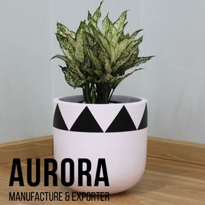 Pots de Jardinière Modernes en Fibre de Ciment Aspect Léger, Résistant aux Intempéries pour Décoration de Jardin Intérieur Extérieur, Vente en Gros Disponible - Product Image 3