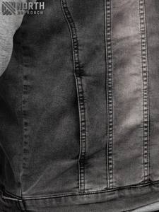 Veste en jean d'hiver pour hommes de haute qualité, respirante, avec logo sur le devant, vêtements d'extérieur décontractés. - Product Image 5