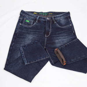 Jean droit classique pour homme, 100% coton, léger, durable, confortable, grande taille, couleur, taille mi-haute, vintage, flexible - Product Image 4