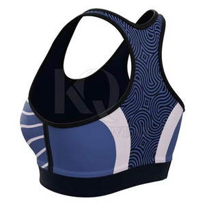 Sujetador deportivo de talla grande para mujer, para gimnasio, correr, yoga, fitness, con relleno, tirantes ajustables, malla transpirable, sin costuras en la parte delantera - Product Image 4