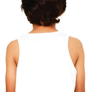 Sideseamed-Camiseta sin mangas blanca para jóvenes, camiseta Unisex de algodón peinado y anillo de 100% onzas, tamaño 4,2 - Product Image 6