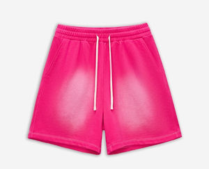 กางเกงขาสั้นสำหรับผู้ชายกางเกงขาสั้นผ้าย้อมสีล้วนแบบปรับแต่งได้สำหรับฤดูร้อน - Product Image 5