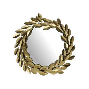 Escultura Moderna de Pared con Rama de Olivo de Metal, Estilo Nórdico, Corona de Hojas Doradas, Decoración de Pared de Hierro, Decoración de Pared para Sala de Estar - Product Image 6