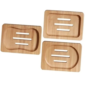 Porte-savon en bois de conception classique pour la décoration d'hôtels et de maisons Porte-savon en bois d'acacia massif - Product Image 1