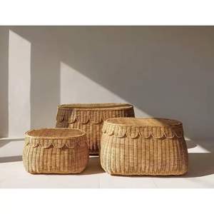 Handmade Rattan <b>Toy</b> Storage Basket Wholesale Eco Friendly Durable Lightweight <b>Organizer</b> Perfect for Nursery Retail Buyers - Product Image 4