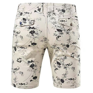 Short en toile pour homme à taille moyenne avec logo personnalisé 100% polyester motif solide impression par transfert par sublimation taille élastique séchage rapide - Product Image 2