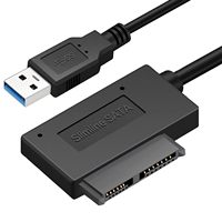 USB 2,0 a (7 + 6) 13 pines Slimline Slim SATA II Laptop CD/DVD Drive Cable adaptador