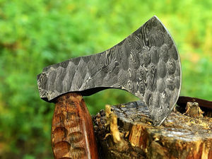 Custom Forged Industrial Grade Carbon Steel Axe with Wood Shaft Tomahawk Head Camping Axe Birthday & <b>Anniversary</b> <b>Gift</b> <b>for</b> <b>Him</b> - Product Image 2