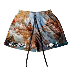 2025 Custom Logo Men Quick-Drying <b>5</b> <b>Inch</b> <b>Inseam</b> String Men Plain Gym Mesh <b>Shorts</b> Summer Sublimation Custom Men's Mesh <b>Shorts</b> - Product Image 3