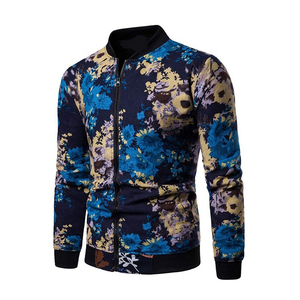 Chaqueta de bombardero con estampado de sublimación de diseño personalizado de invierno 2024 para hombres 100% poliéster OEM moda informal a prueba de viento - Product Image 3