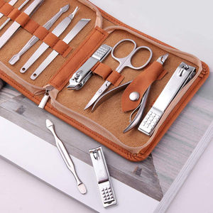 Ensemble de coupe-ongles professionnel de haute qualité en acier inoxydable 10 en 1, manucure, pédicure, étiquette privée, soins personnels personnalisés - Product Image 1