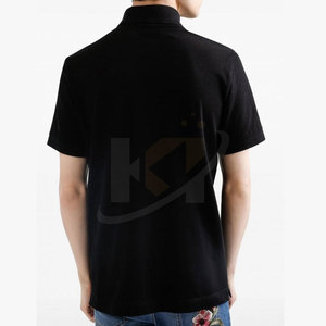 Polo bordado con mangas cortas que absorbe la humedad hecho en Pakistán, Polo bordado de tela cómodo más vendido - Product Image 3