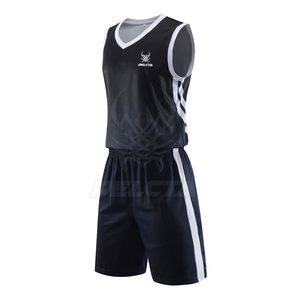 Uniforme de Baloncesto para Adultos, Último Modelo, Nuevo Diseño, Uniforme de Baloncesto sin Mangas - Product Image 1