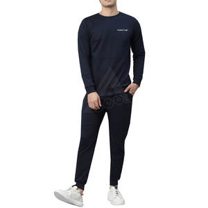 Ensemble décontracté unisexe personnalisé XL/XXL fermeture à glissière 100% coton polaire sport jogging survêtement respirant imperméable pour l'automne - Product Image 1