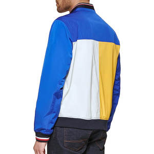 แจ็คเก็ตบอมเบอร์ลำลองผู้ชายผ้าโพลีเอสเตอร์100% ปกตั้งสำหรับฤดูหนาว - Product Image 4