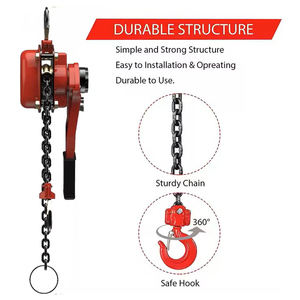 Thiết bị nâng LEVER hoist ròng rọc với phanh được sử dụng cho thiết bị di động máy móc - Product Image 4